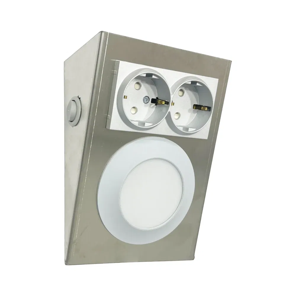 Erva İnox Tezgah Altı 2'li Priz ve Spot Armatür 6500K (Beyaz) - 2