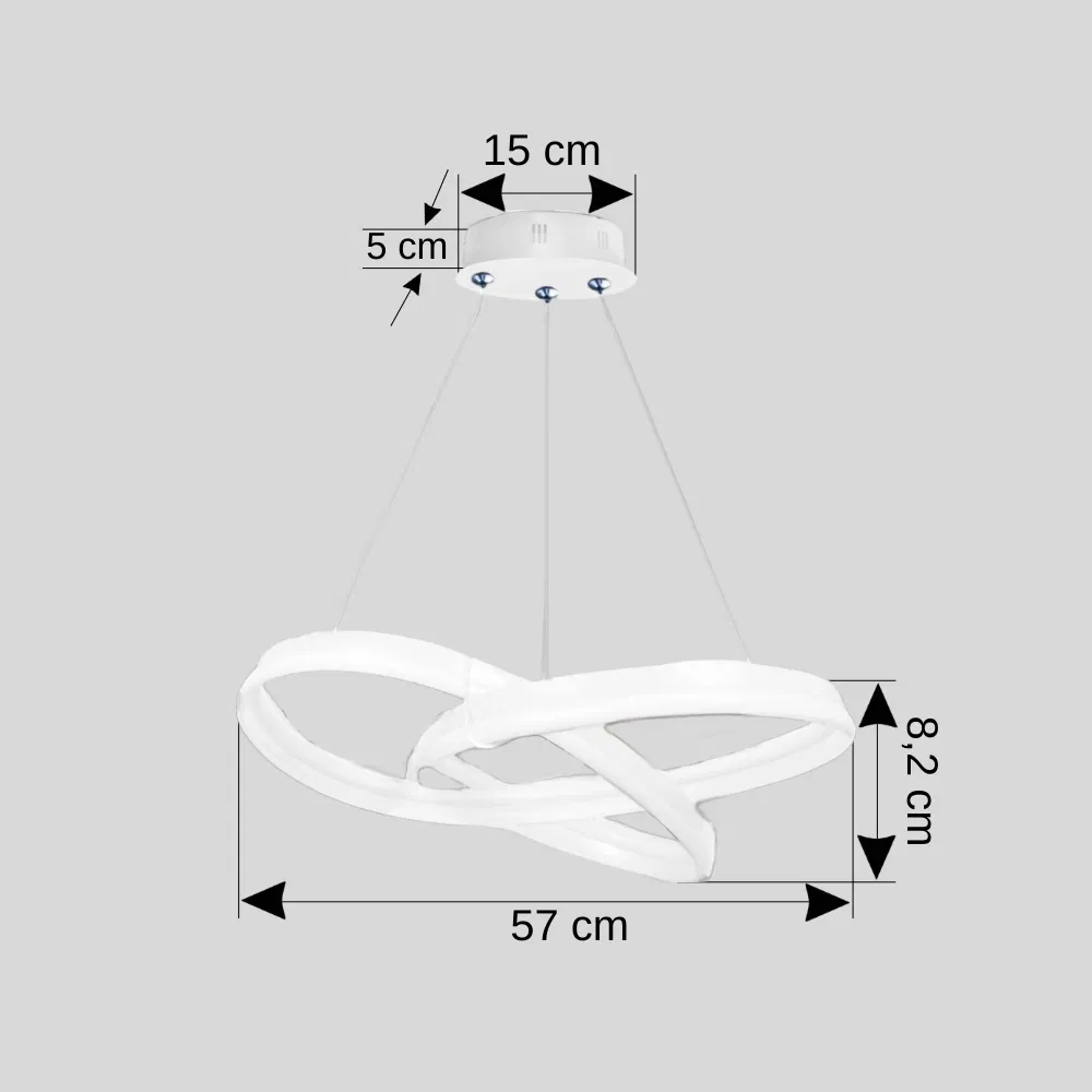 Ledli Avize Çiftli Karçiçeği (Beyaz) EL-03B - 2