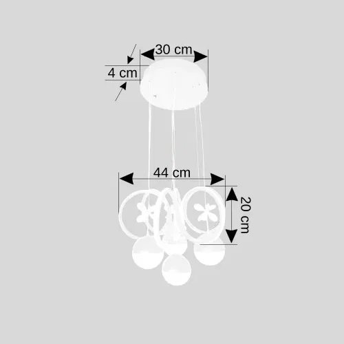 Ledli Avize Deniz Yıldızı PW4 (Beyaz) EL-09BPW - 2