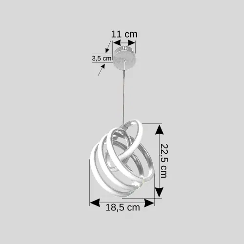 Ledli Avize Mini Labirent (Gümüş) EL-20GM - 2