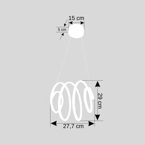 Ledli Avize Spiral (Beyaz) EL-06B - 2