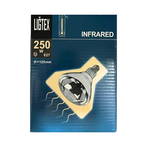 Liğtex 250W Halojen İnfrared Isı Ampulü E27 Duy - 3