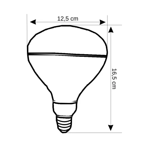 Liğtex 250W Halojen İnfrared Isı Ampulü E27 Duy - 2