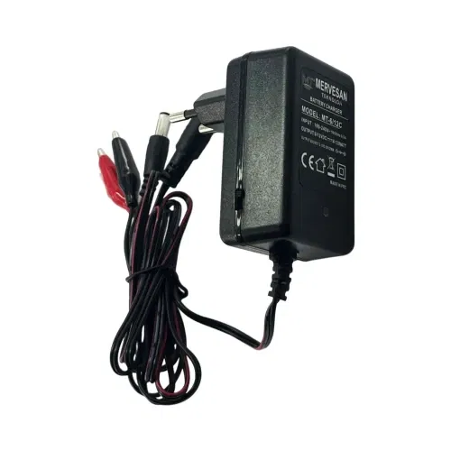 Mervesan 6/12V DC Akü Şarj Adaptörü15W 1A MT-6/12C - 1