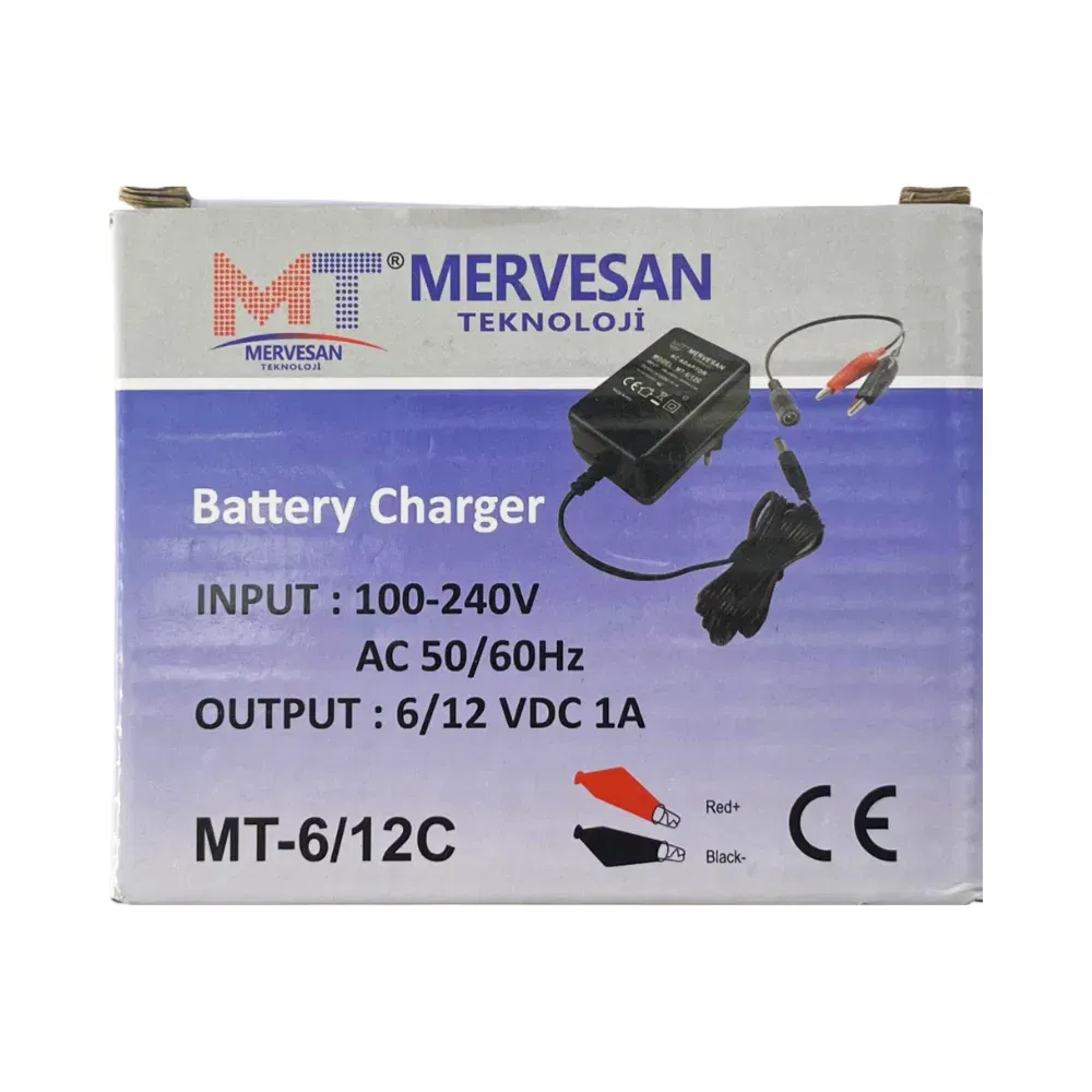 Mervesan 6/12V DC Akü Şarj Adaptörü15W 1A MT-6/12C - 3
