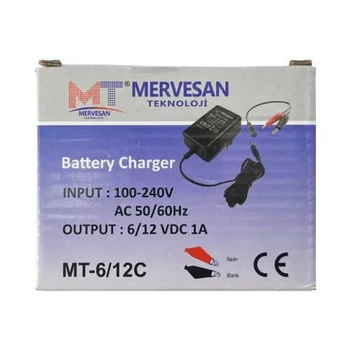 Mervesan 6/12V DC Akü Şarj Adaptörü15W 1A MT-6/12C - 3