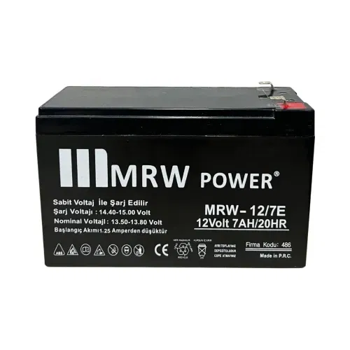 Mervesan 12V 7AH Kuru Tip Akü - 1
