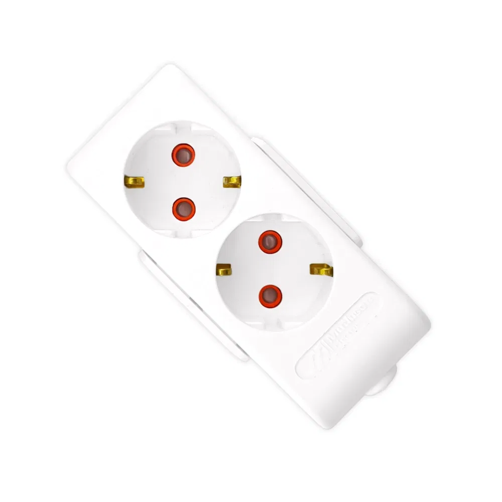 Mutlusan 2'li Topraklı Grup Priz (Klemensli) - 1