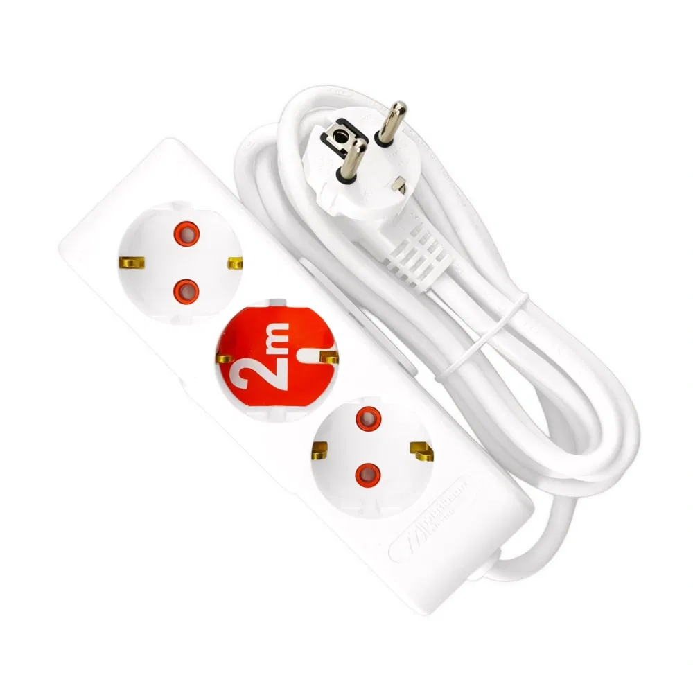 Mutlusan 3'lü Topraklı Grup Priz (2m Kablolu) - 1