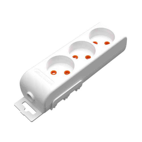 Mutlusan 3'lü Topraklı Grup Priz (Klemensli) - Mutlusan