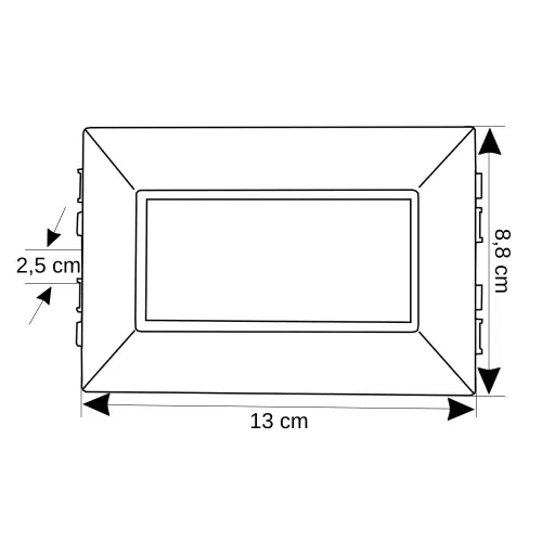 Mutlusan 45x45 100x37/50 İkili Priz Montaj Seti (001 047 070002 00 00) - 3