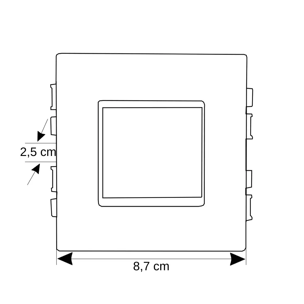 Mutlusan 45x45 100x37/50 Tekli Priz Montaj Seti (001 047 070001 00 00)) - 3
