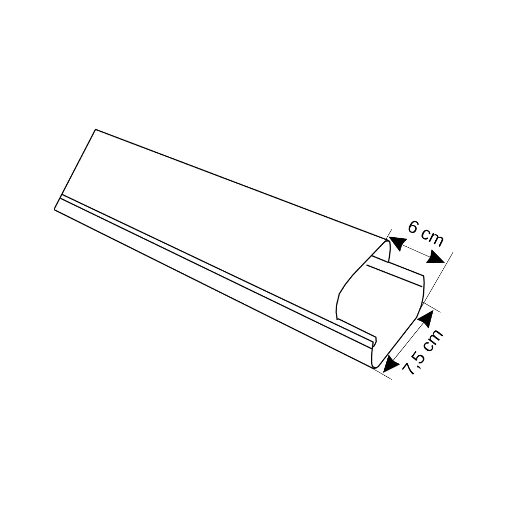 Mutlusan 75X60mm Klima Kablo Kanalı 1 mt (001 002 075060 20 00) - 2
