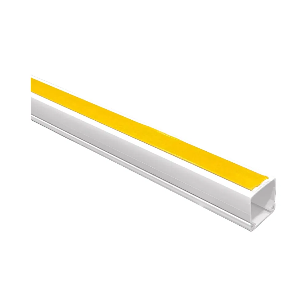 Mutlusan Canalex 12x12mm Yapışkanlı Plastik Kablo Kanalı-1m (001 157 012012 20 00) - 1