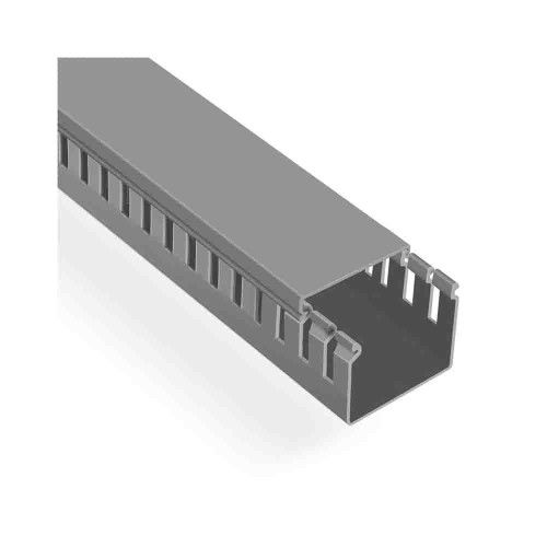Mutlusan Gri 25x60mm Delikli Kablo Kanalı-1m (001 005 025060 XX 17) - Mutlusan