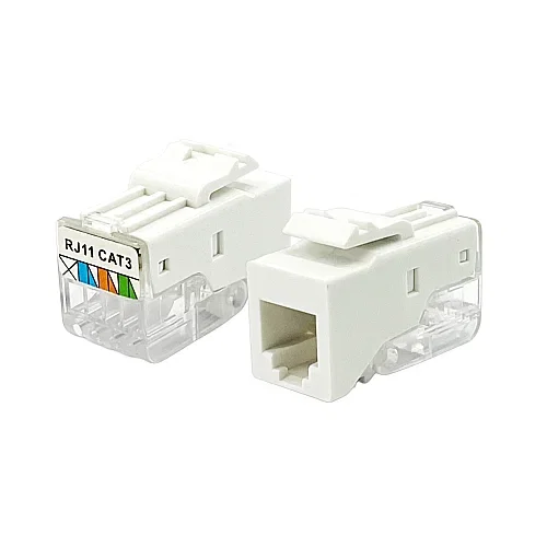 CAT3 Keystone Jack RJ11-RJ12 Data Prizi EL-2091 - Elektrikciden
