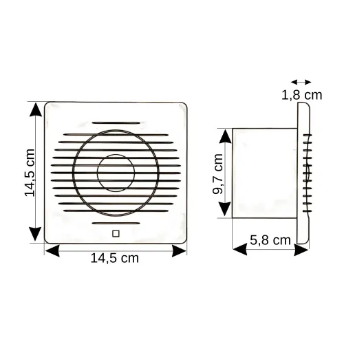 Nisaluce 100'lük Banyo/Wc Aspiratörü - 2