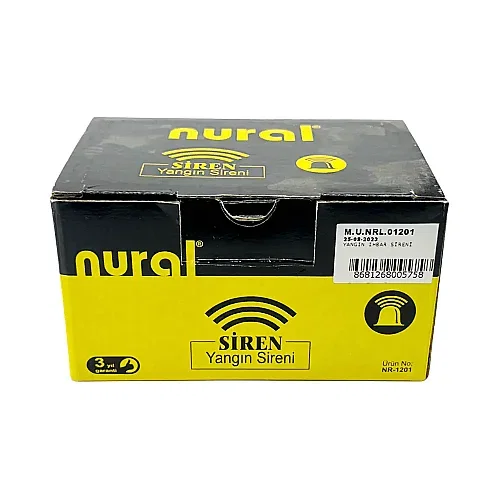 Nural Konvansiyonel 24V Yangın İhbar Sireni 1201 - 4