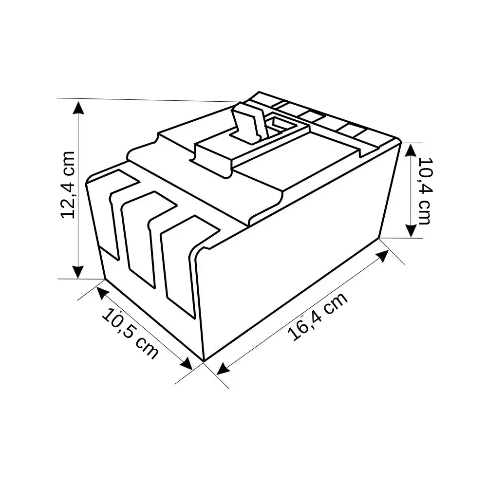 Oag 3x160A 36kA Sabit Tip Kompakt Şalter TSE - 3