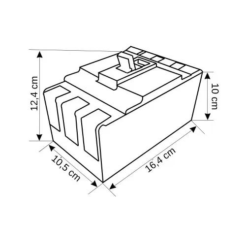 Oag 3x250A 30kA Sabit Tip Kompakt Şalter TSE - 3