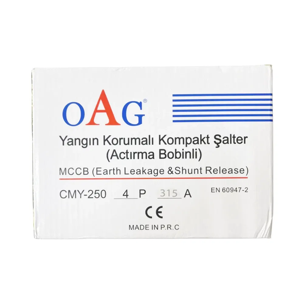 Oag 4X315A 50kA Yangın Korumalı Kompakt Şalter (Açtırma Bobinli) - 4