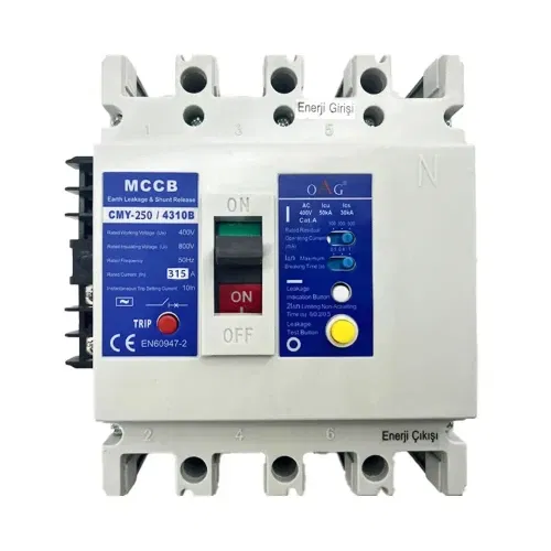 Oag 4X315A 50kA Yangın Korumalı Kompakt Şalter (Açtırma Bobinli) - 1