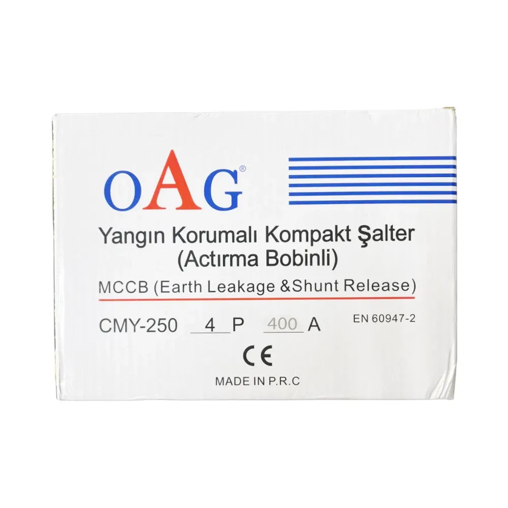 Oag 4X400A 65kA Yangın Korumalı Kompakt Şalter (Açtırma Bobinli) - 4