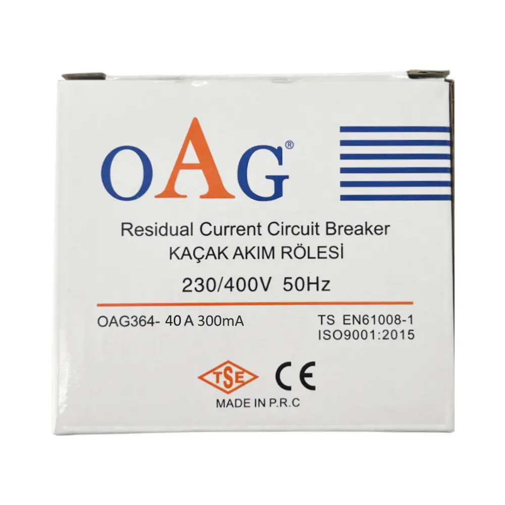 Oag 4x40A 300mA Trifaze Kaçak Akım Rölesi - 4