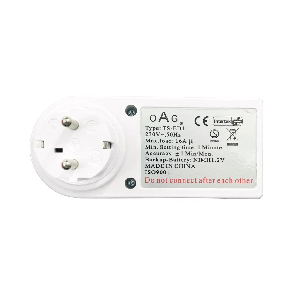 Oag Priz Tipi Timer Digital Zaman Saati TS-ED1 - 3