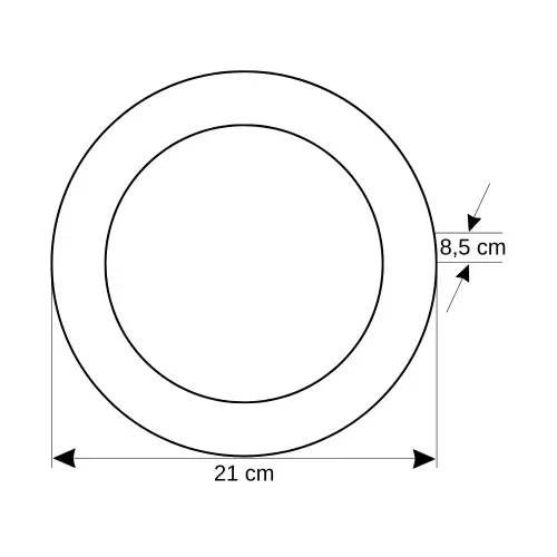 Orel Yaprak Tavan Glop Armatür (Siyah) - 3