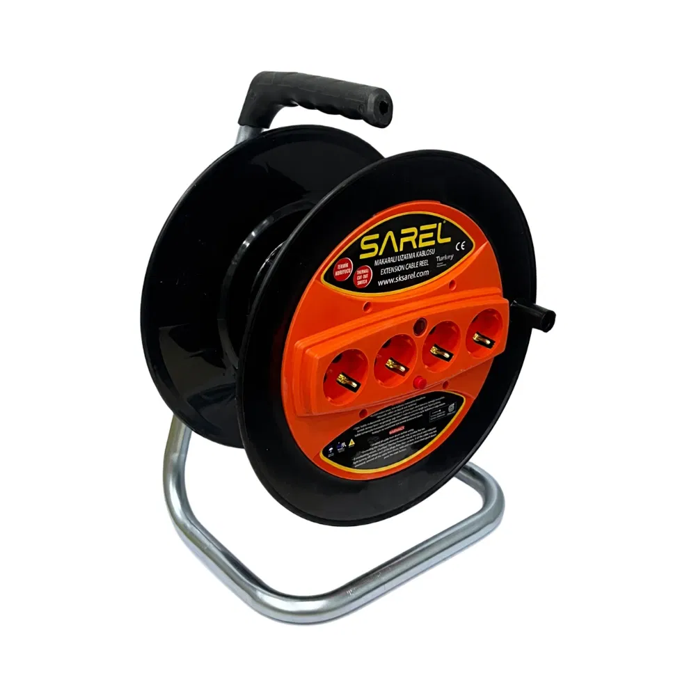 Sarel Termal Sigortalı Siyah Kablo Makarası Boş (50m Kapasiteli) - 1