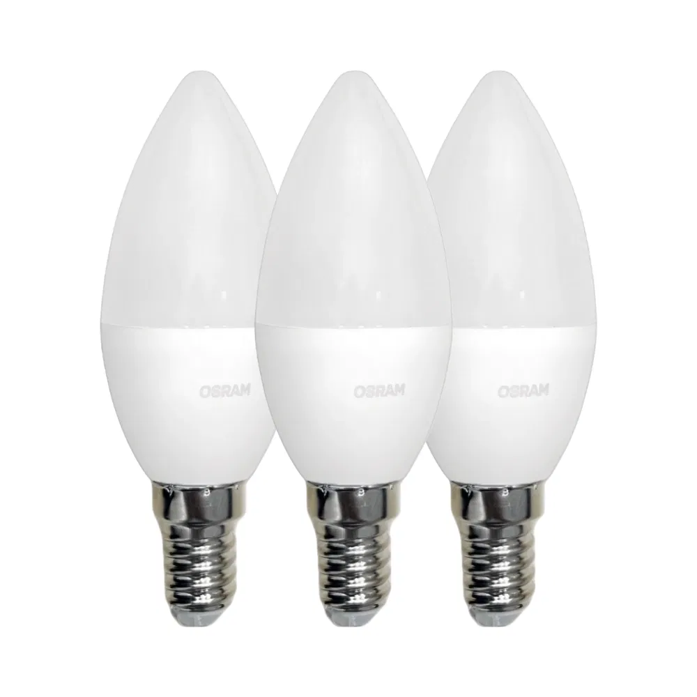 Osram 4,9W CLB40 Led Buji Ampul E14 Duy 2700K (Günışığı) 3'lü Paket - 1