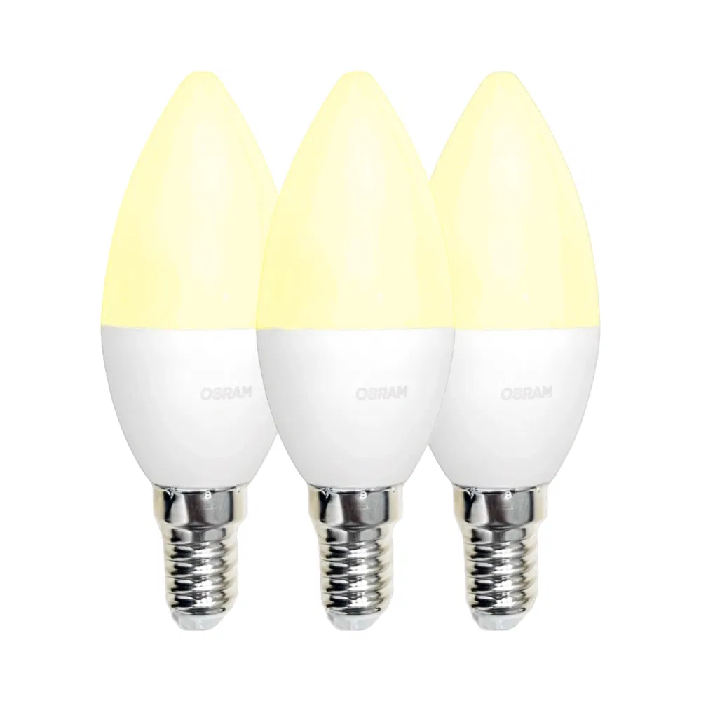Osram 4,9W CLB40 Led Buji Ampul E14 Duy 2700K (Günışığı) 3'lü Paket - 1