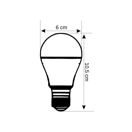 Osram 8,5W CLA60 Led Ampul E27 Duy 3000K (Günışığı) - 2