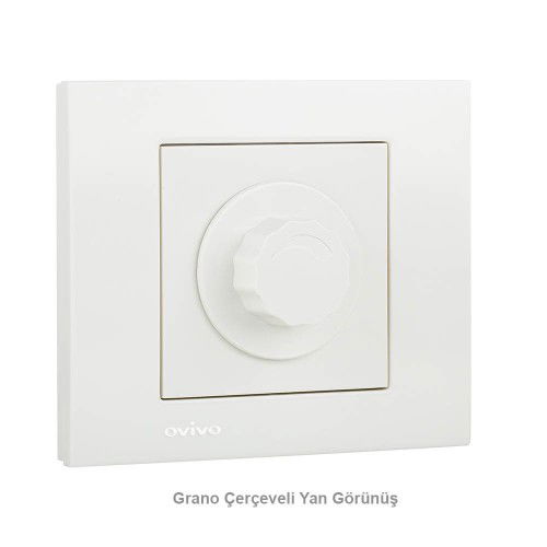 Ovivo Grano/Mina Dimmer 800W Mekanizma Beyaz (Çerçeve Hariç) - 3