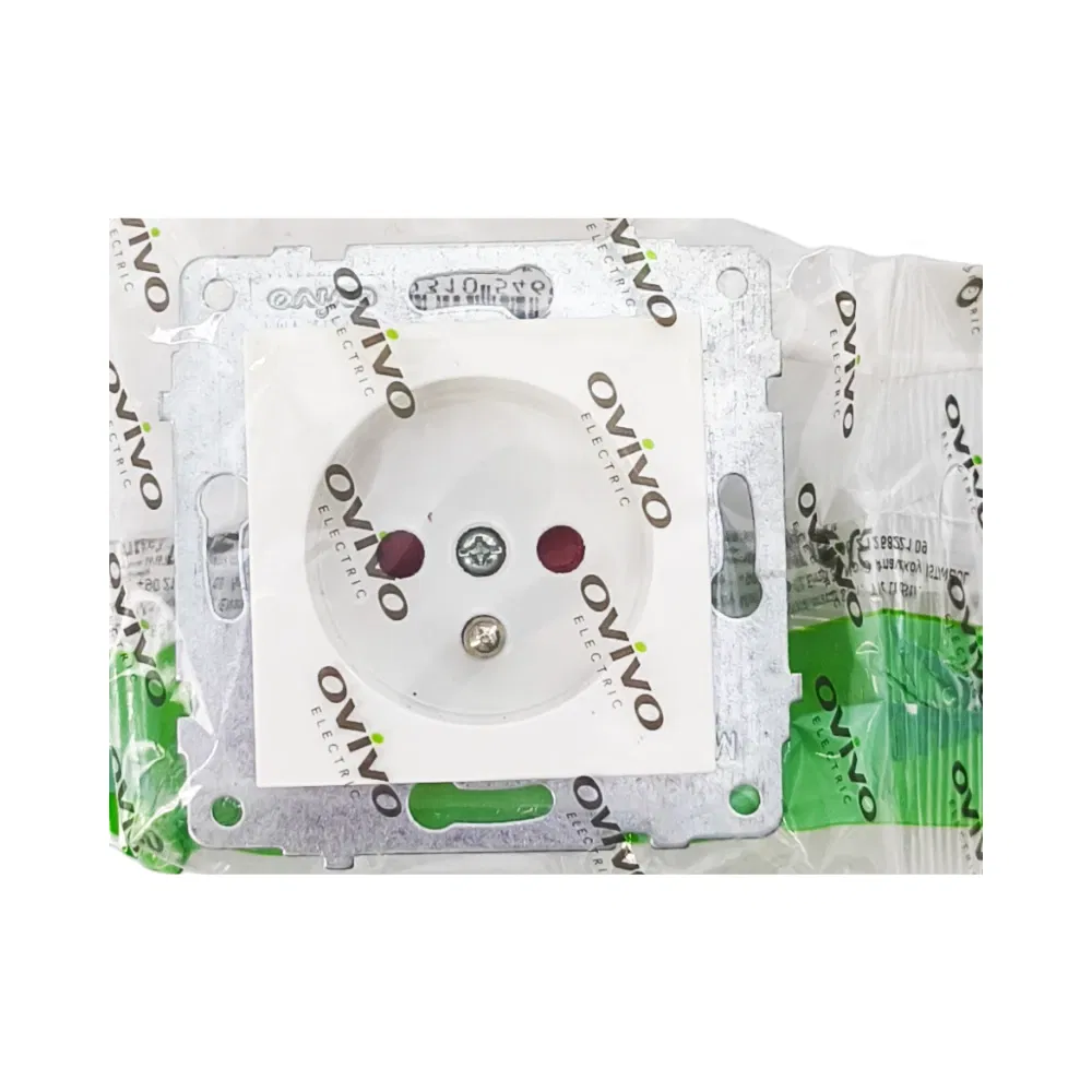 Ovivo Grano/Mina Ups Topraklı Priz Mekanizma Beyaz (Çerçeve Hariç) - 3