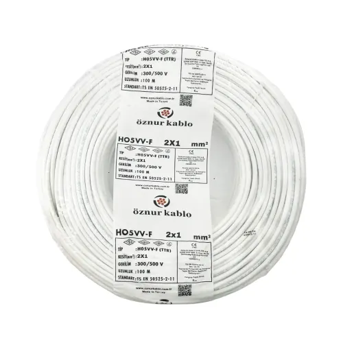 Öznur 2X1 mm TTR Kablo-100m (Beyaz) - Öznur