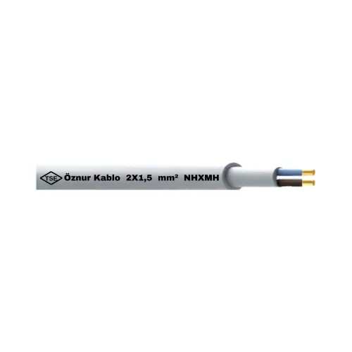 Öznur 2X1,5 mm NHXMH (Antigron) Kablo-1m - Öznur