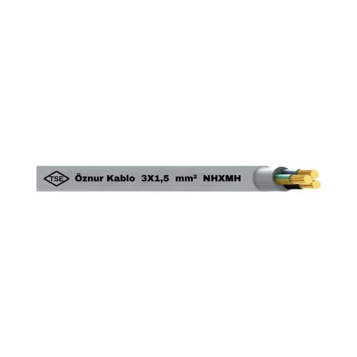 Öznur 3X1,5 mm NHXMH (Antigron) Kablo-1m - Öznur