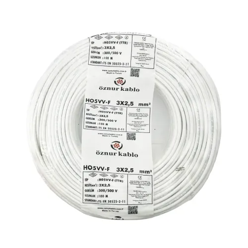 Öznur 3X2,5 mm TTR Kablo-100m (Beyaz) - Öznur