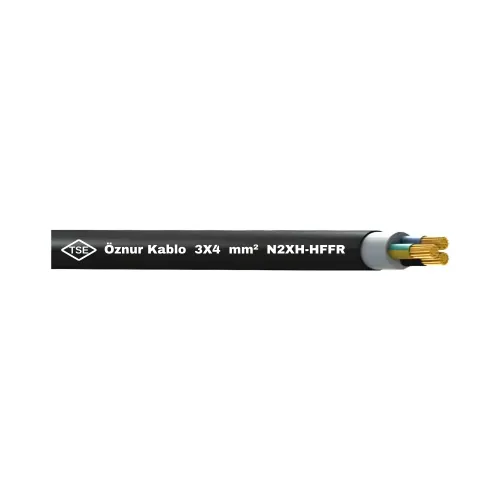 Öznur 3X4 mm N2XH Kablo Halogen Free-1m - Öznur