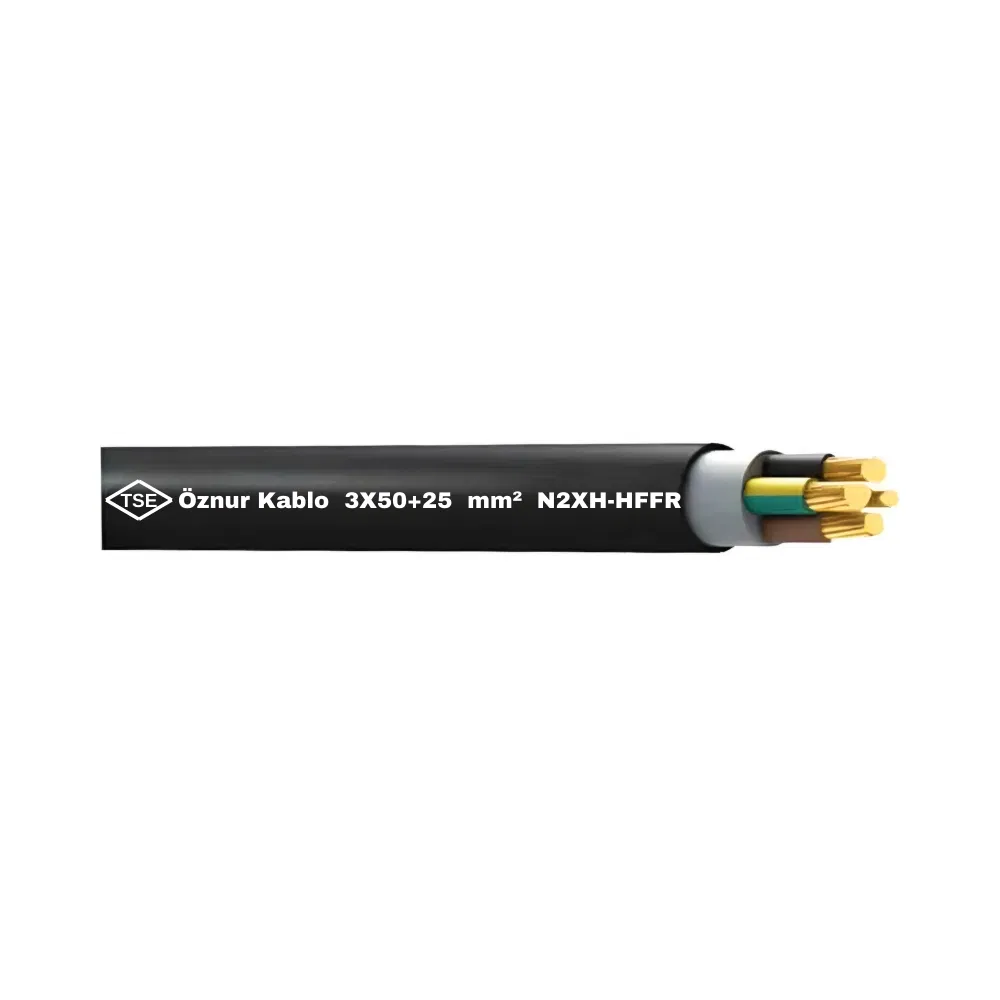 Öznur 3X50+25 mm N2XH Kablo Halogen Free-1m - 1