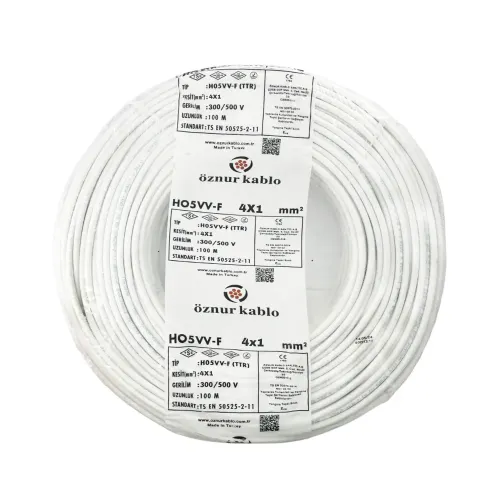 Öznur 4x1 mm TTR Kablo-100m (Beyaz) - Öznur