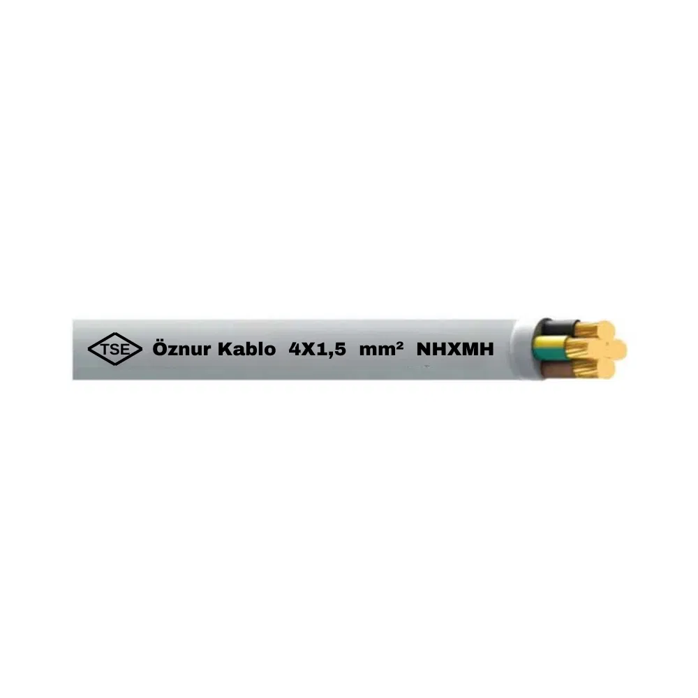 Öznur 4X1,5 mm NHXMH (Antigron) Kablo-1m - 1