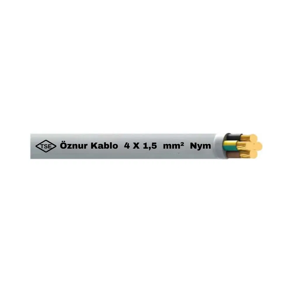 Öznur 4X1,5 mm NYM (Antigron) Kablo-1m - 1