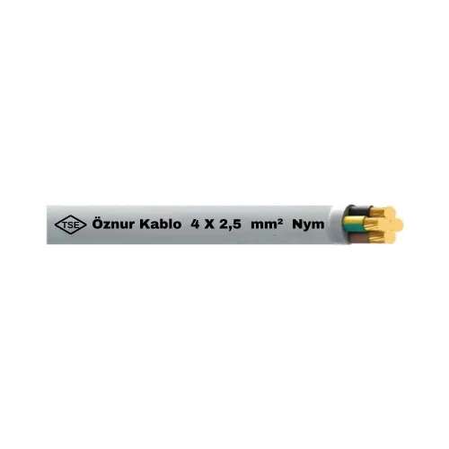 Öznur 4X2,5 mm NYM (Antigron) Kablo-1m - Öznur