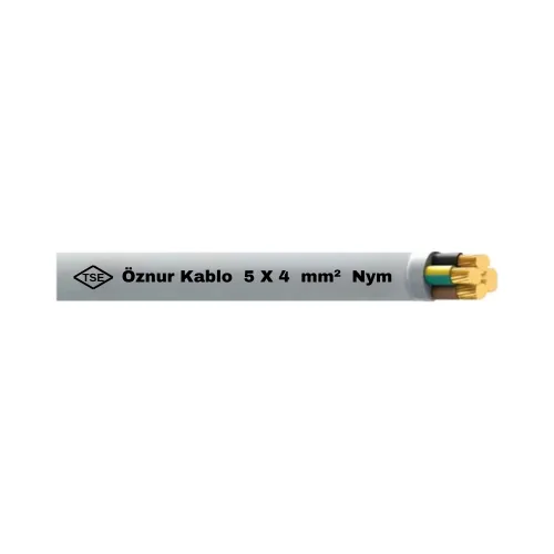 Öznur 5X4 mm NYM (Antigron) Kablo-1m - Öznur