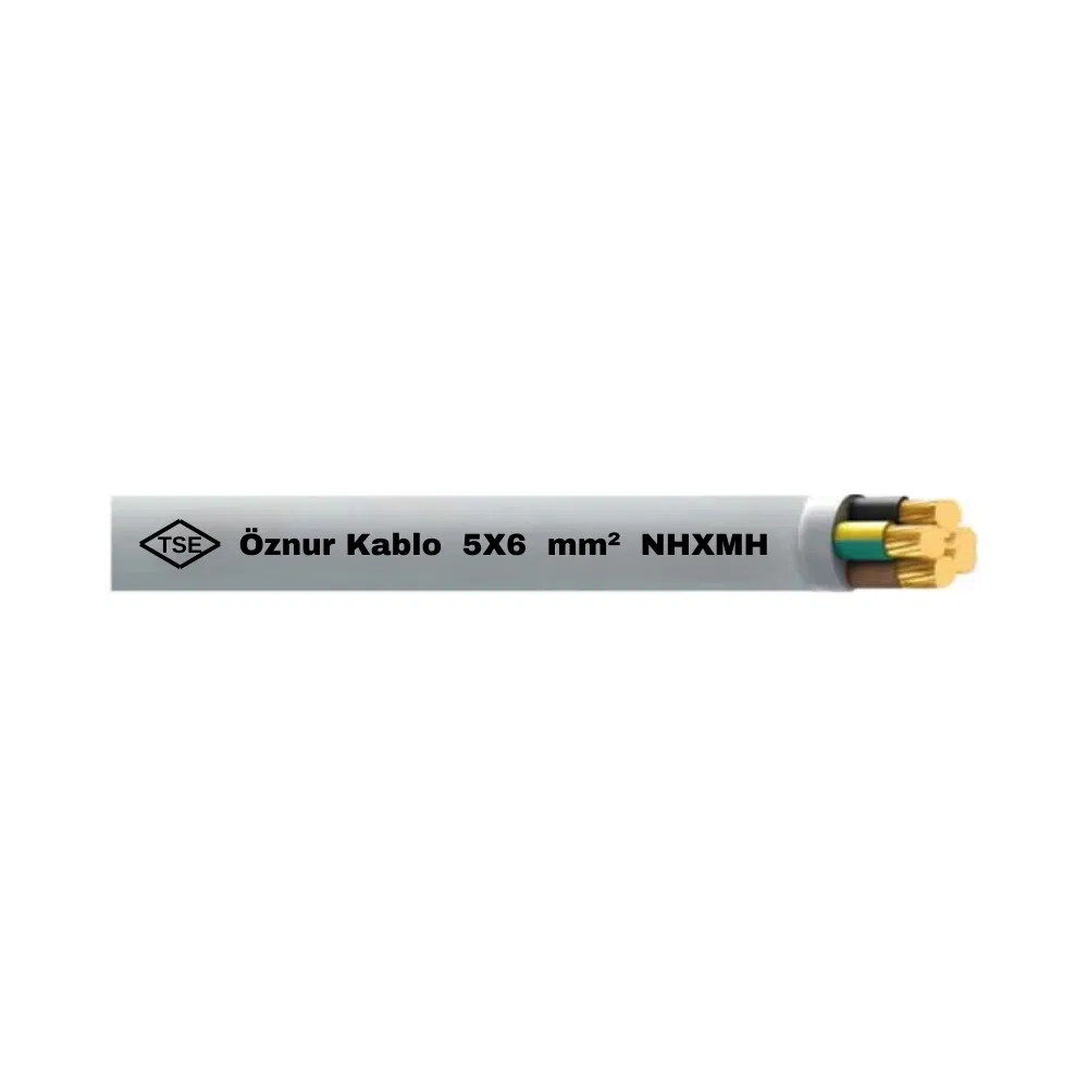 Öznur 5X6 mm NHXMH (Antigron) Kablo-1m - 1