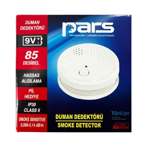 Pars Pilli Duman Dedektörü (9V Pil Dahil) - 4