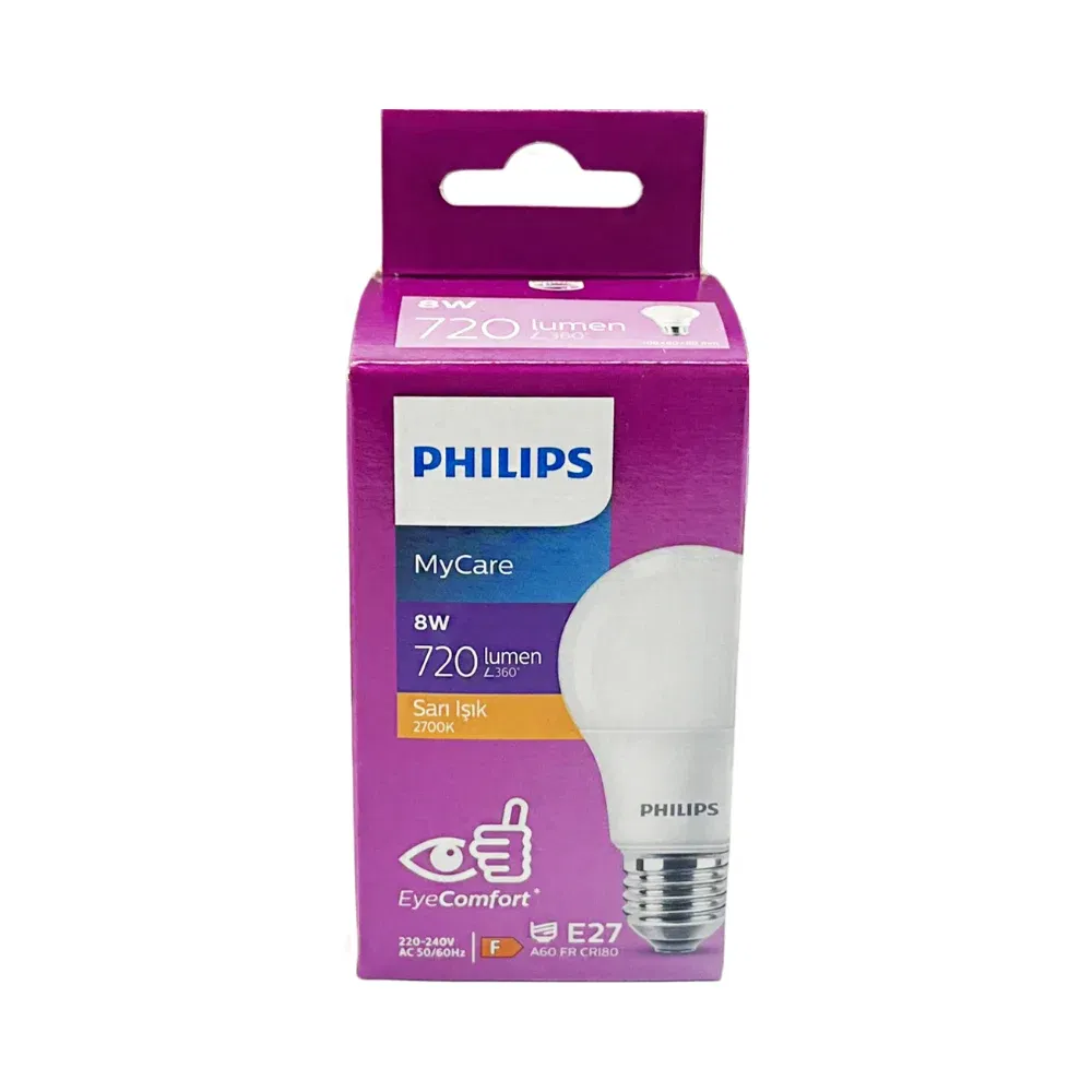 Philips 8W Led Ampul E27 Duy 2700K (Günışığı) - 4